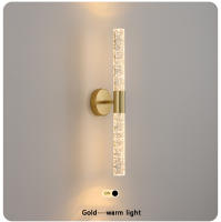 Lámpara De Pared LED Moderna Con Cristal Para Dormitorio Y Sala De Estar Iluminación Interior De Pasillo Y Aisles Estilo Nórdico Instalación En Pared Incluye Bombilla - details 12
