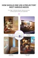 Miniproyector, proyector portátil para dibujos animados, regalo para niños, proyector de películas para exteriores, proyector de video LED Pico para cine en casa, compatible con teléfonos inteligentes, HDMI, USB, AV, Fire Stick, PS5 - details 2