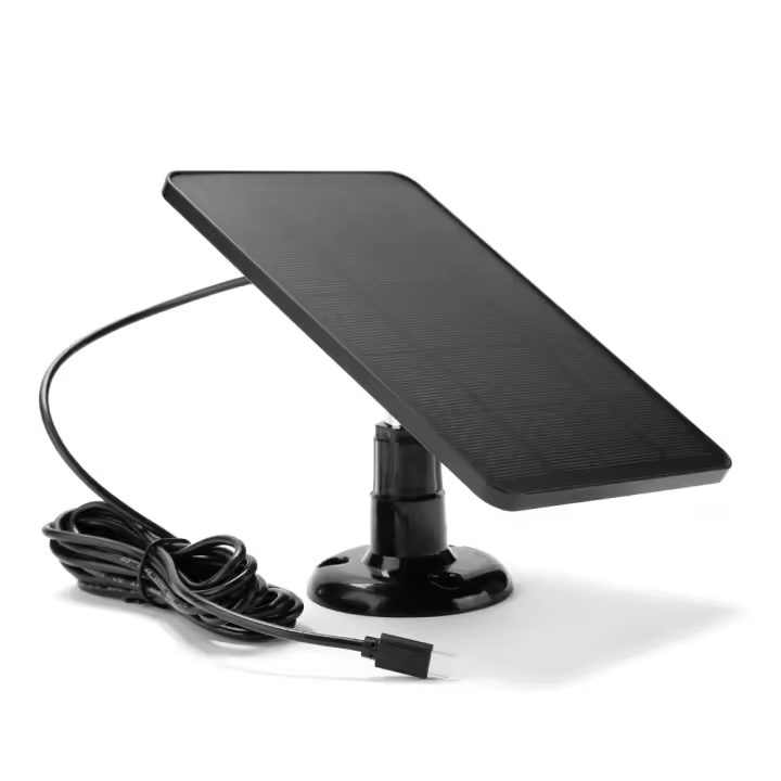 Panel Solar 10W 5V 2en1 Micro USB+Tipo-C Para Cámara De Seguridad Y Sistema De Luz Doméstica Pequeña Panel Solar Exterior Para Carga - 1