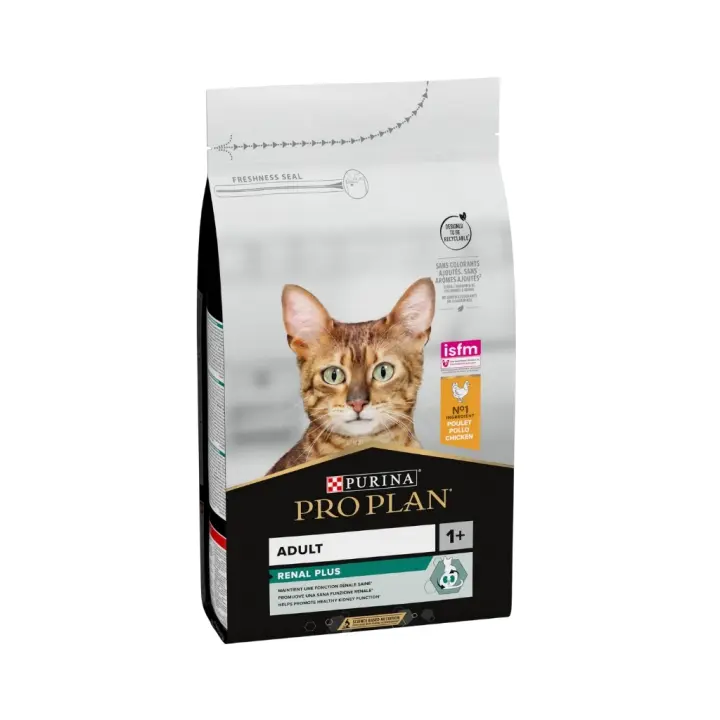 Pro plan - adult 1+ renal plus - dry food for adult cats that promotes renal function (chicken) - 1