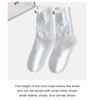 Calcetines De Medio Tobillo Para Mujer Con Muñecos Magnéticos 1/2 Pares Pareja Sostén Personalizado Moda Calcetines Casuales De Poliéster Y Spandex - details 4