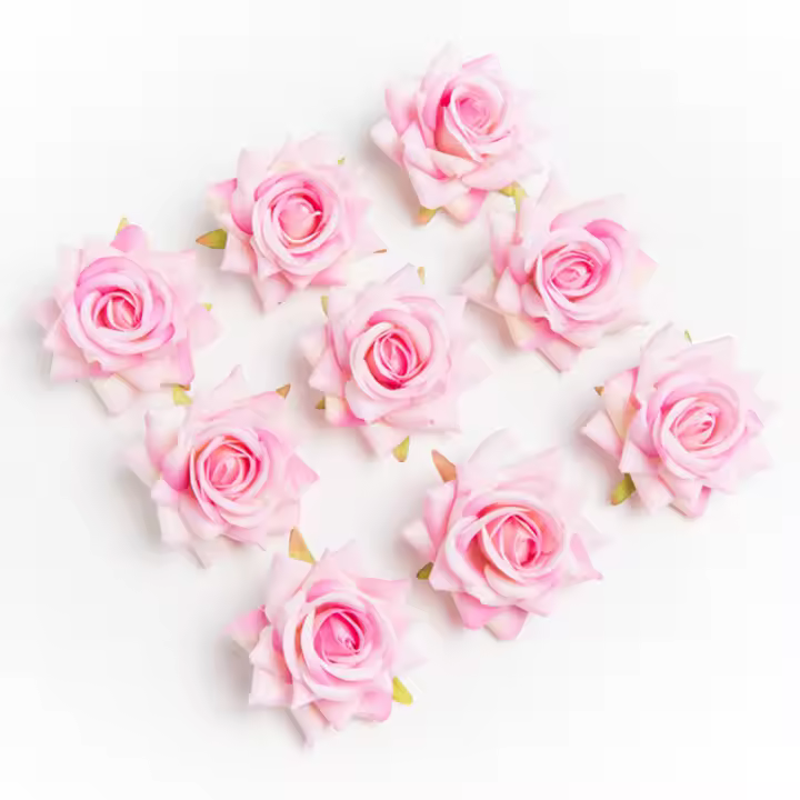 100Pcs Rosas De Seda Artificiales Para Decoración De Boda Navidad Hogar Jardín Arco DIY Regalo Caja De Caramelos Mayorista - 1