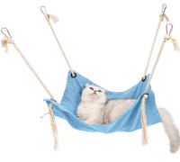 Cama Colgante Para Gato Residencial Silla De Malla Duradera Nido De Gato Con Almohadilla Para Perro Tamaño 47x47CM 6 Colores Disponibles - details 11
