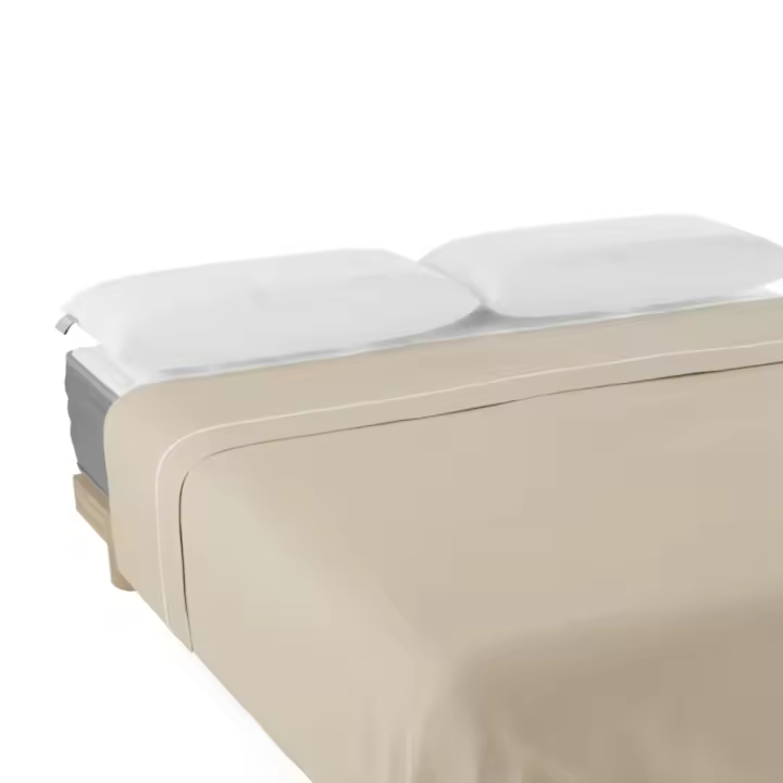 NALUI Sábana Encimera   100% Algodón 180 Hilos, Suave, Fresca, Transpirable, Lavable a 30ºC - 1