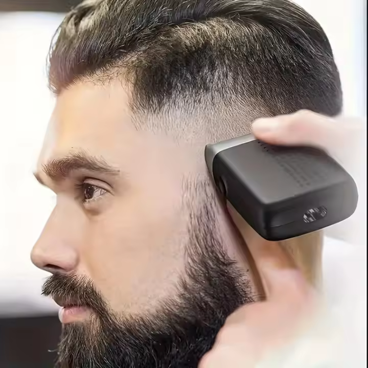 Afeitadora Eléctrica Para Hombres Recargable Por USB Con Trimmer De Barba Afeitadora Portátil De Acero Inoxidable Para Rostro Regalo De Navidad Perfecto - 1