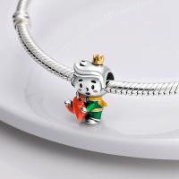 Encantos De Pareja De Niño Y Niña Platinados Con Circonia Para Pulsera O Collar Joyería Para Mujer Pendiente Clásico De Moda Vintage Romántico - details 23