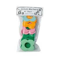 Marcadores De Costura En Forma De Flor Con Función De Bloqueo Para Tejer Y Crochet Accesorios De Costura Marcadores De Nueces De Hilo Multicolor - details 7