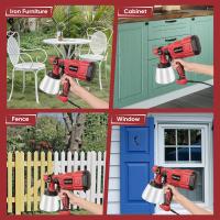 Pistola eléctrica de pulverización de pintura, fácil de pulverizar para el hogar, muebles de interior y exterior, vallas, paredes, obras de bricolaje,  techos,  armarios, pintura, 550W，Pistola eléctrica de pulverización - details 6