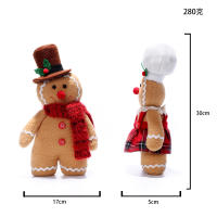 Nueva Figura De Navidad 2024 Muñeco De Galleta De Azúcar En Resina Decoración Europea Y Americana Adorno De Peluche En Miniatura - details 0