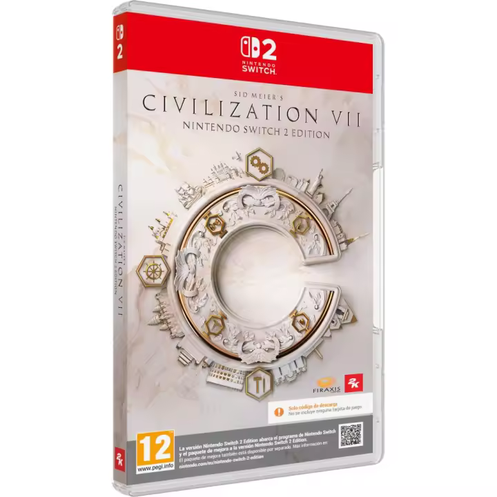 PREVENTA SID MEIER'S CIVILIZATION VII SWITCH2 EDITION CAJA CON CÓDIGO DE DESCARGA DE JUEGO COMPLETO CON MEJORAS PARA SWITCH 2 - 1