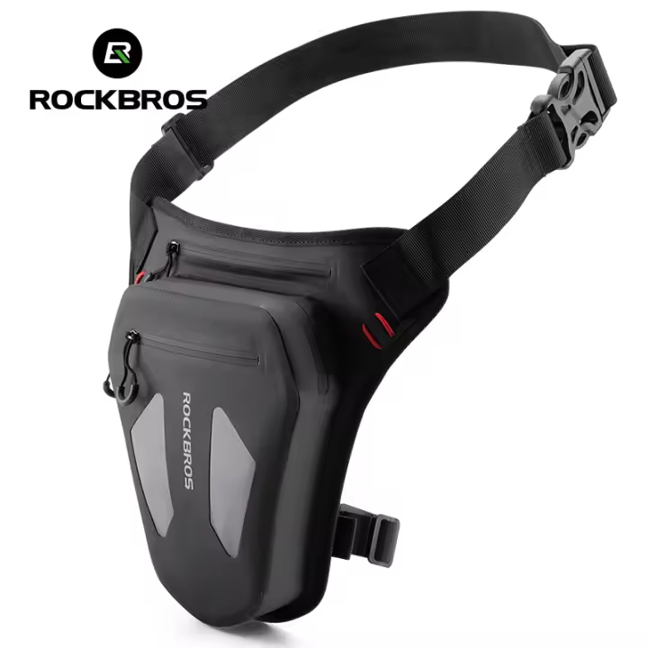 Bolsa De Motocicleta ROCKBROS Reflectiva Bandolera Ajustable Para Ciclismo Al Aire Libre Equipamiento De Motocicleta - 1