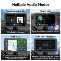 Ahoudy Reproductor Multimedia Universal Para Coche 7 Pulgadas Con CarPlay Inalámbrico Y Android Auto Pantalla Táctil AUX FM USB Soporte Para 4G - details 5