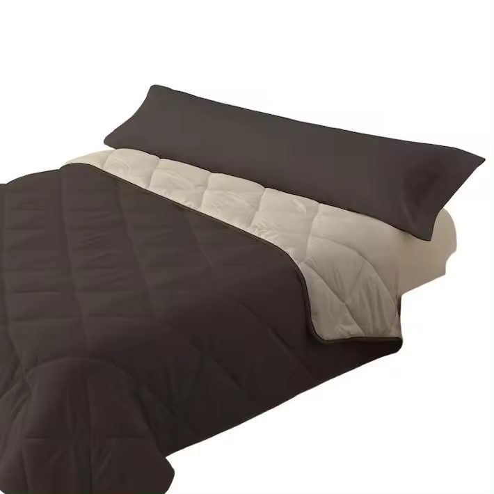 DONEGAL COLLECTIONS - Relleno Nórdico Bicolor Reversible Granate/Gris 300gr - Dos Productos en Uno - 1