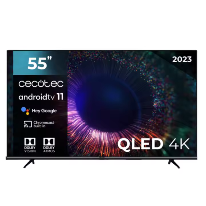 TV CECOTEC 55" QLED  ANDROID TV V1+ SERIES VQU11055+ - 1