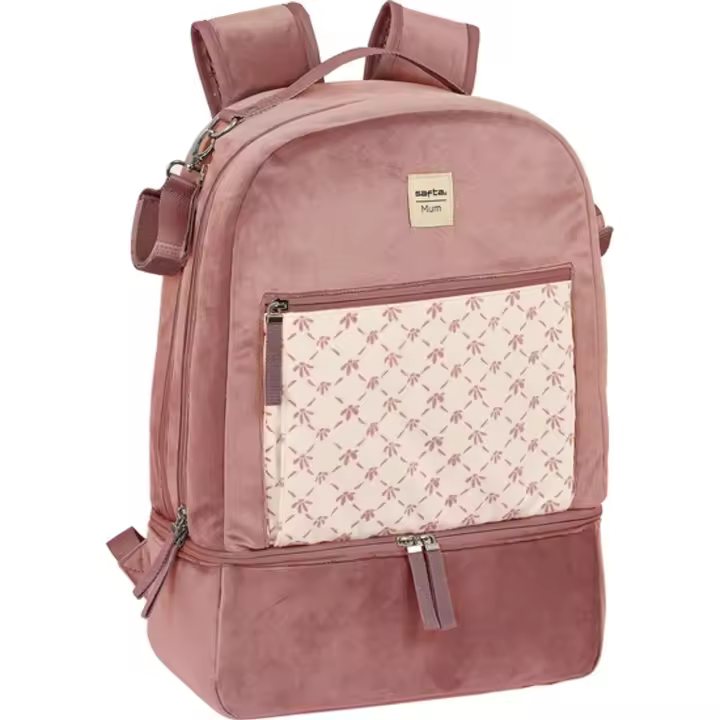 SAFTA - SAFTA ACCESORIOS BEBE "MARSALA" MOCHILA ACCESORIOS BEBE SAFTA ACCESORIOS BEBE "MARSALA" - Mochila Diseño Único y Licencia Oficial Made  - Mochila Hombreras Acolchada y Espalda Ergonómica - 1
