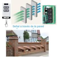 Control Remoto Inalámbrico Universal Para Puerta De Garage 433MHz Cuatro Botones Replicación De Comando Para Puerta De Flap - details 1