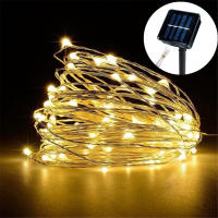 Luz De Cadena Solar LED De 3M 22M Con 8 Modos Impermeable Para Decoración De Jardín Navidad Bodas Fiestas Y Año Nuevo - details 6