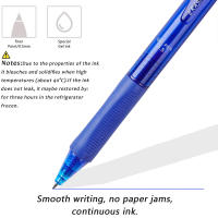 Juego De 11 Piezas De Bolígrafos De Gel Profesional 0.5mm Borrables Con Gran Capacidad Cada Bolígrafo Tiene Su Propio Borrador De Goma Y 10 Recargables - details 2