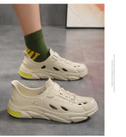 Nuevos Zapatos De Jardín Para Hombre Verano Ligeros Y Cómodos Sandalias Deportivas Y Casuales EVA Integrado Perforado Para Playa - details 15