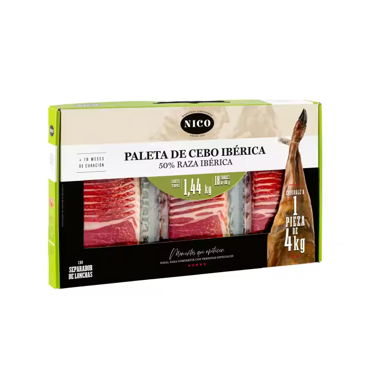 Nico Jamones - Loncheado de Paleta de Cebo Ibérica 50% | Sabor Gourmet - 1