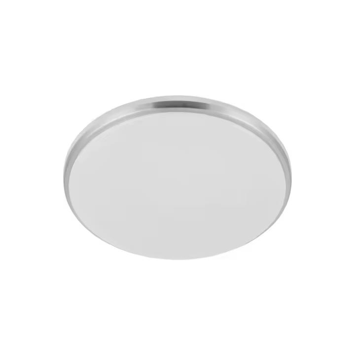 Eglo Plafón LED redondo níquel y blanco Ø34 cm - Marunella - 1