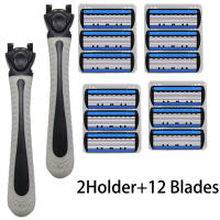 Afeitadora Manual De Acero Inoxidable Clásica Doble Corte 6 Capas Para Barba Y Bigote Afeitadora De Cuchilla Manual Para Hombres - details 9