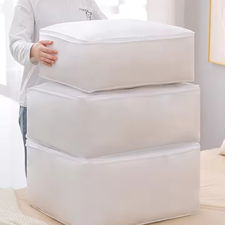Bolsa De Almacenamiento Para Edredón Plegable 1pc Impermeable Y Anti-Polvo Organizador De Ropa Y Mantas Para El Hogar - 1