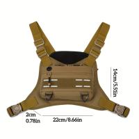 Chaleco Táctico Con Bolsa De Pecho Para Camping Y Airsoft Bolsa De Hombro Para Caza Pesca Ciclismo Y Correr Para Hombres - details 0