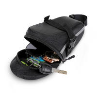 Bolsa De Sillín Para Bicicleta Impermeable Almacenamiento Negro Bolsa Trasera Rápida De Liberación Para Ciclismo Montaña Carretera - details 5