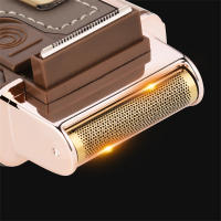 Afeitadora Eléctrica Profesional Para Hombres Recargable Trimmer De Barba Portátil Mini Cuero Cuchilla De Afeitar Cómodo Velocidad Fija - details 6