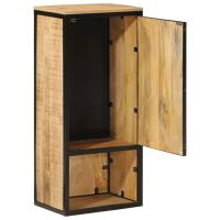 vidaXL Mueble de baño madera maciza de mango y hierro 40x27x90 cm - details 1