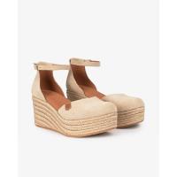 Sandalias plataforma mujer POPA CANTALAR BEI VALENCIANA PLATAFORMA YUTE SERRAJE BEIG 35928 25V - details 1