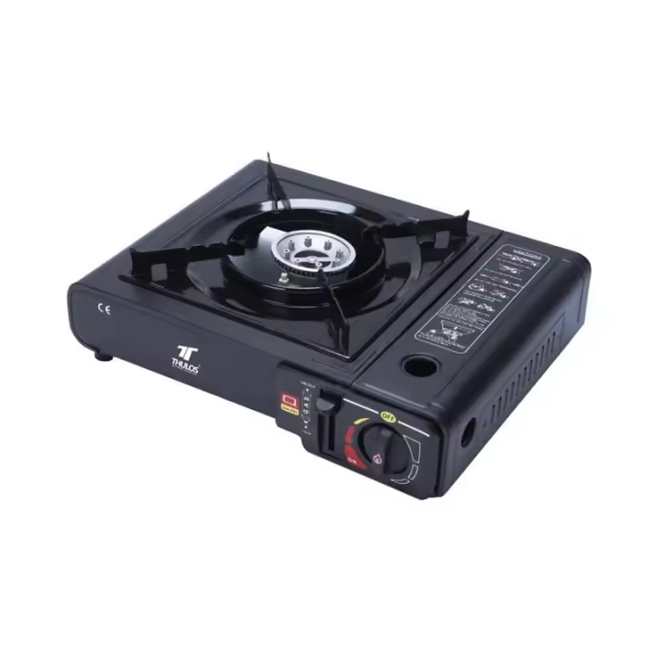 Suinga Cocina portátil dual THULOS, funciona con cartucho de gas o botella de gas externa. - 1