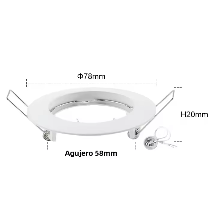 Soporte De Lámpara MR16 GU10 GU5.3 Cuerpo De Hierro Marco Con Base GU10 MR16 Para Iluminación De Techo Fijación Self-contained LED Bulbs - 1