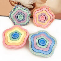 Piedras De Equilibrio Para Niños Juego De Entrenamiento De Equilibrio Antideslizantes Forma De Flor Stackables Para Promover Las Habilidades De Coordinación - details 1