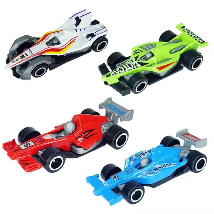 Coche De Carreras De Deporte Miniatura 1:64 Para Niños Juguetes De Vehículo De Deslizamiento Modelo De Aleación De Ciudad Regalo De Cumpleaños Para Chicos - 1