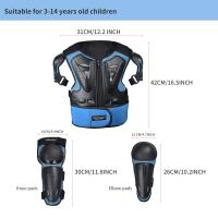 Traje De Armadura Para Motocicleta Para Niños Con Protector De Torso Y Guantes De Rodilla Y Codo Para Motocross Equipamiento De Seguridad Para Deportes Acuáticos - details 8