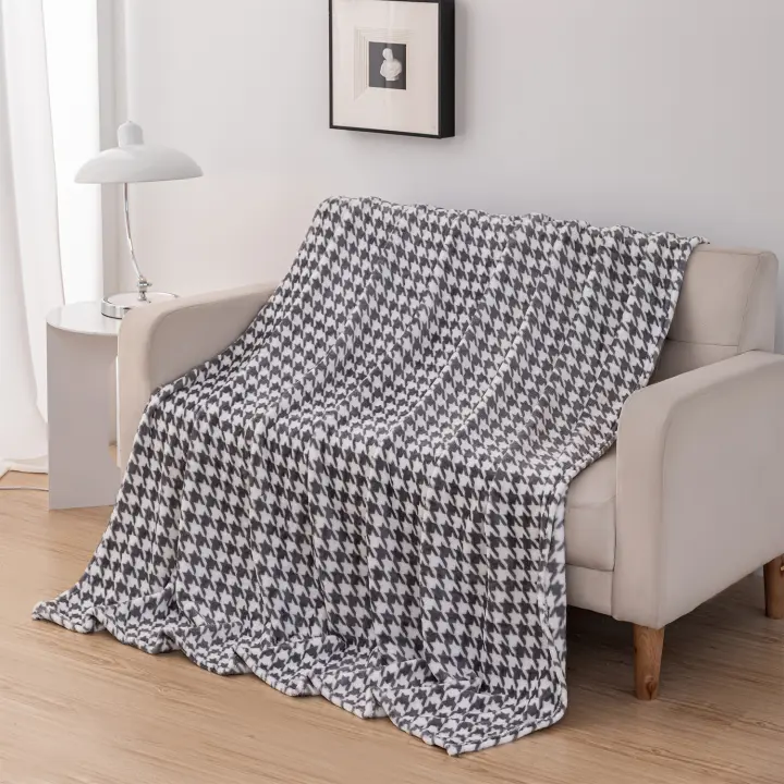 GREATOYAR Manta de Franela para Sofá, Manta de Franela para Cama, Manta para Mascotas, Mantas Ligeras, Extra Cálido, Sobrecama, Caliente, Transpirable para Invierno, Corazón/Estrella/Nieve/Pata de Gallo, 130X160/160x220/220x240cm - 1