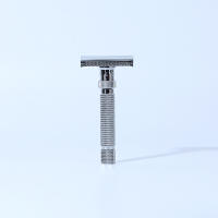 Ajustable Yaqi El Corte Final Cepillo De Acero Inoxidable Para Hombres Afeitadora De Seguridad En Color Cromo - details 1