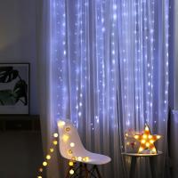 Luces LED De Navidad Para Cortina Control Remoto Y USB Decoración Para Habitación Y Ventana Luz De Fondo Para Fiesta Y Hogar - details 2