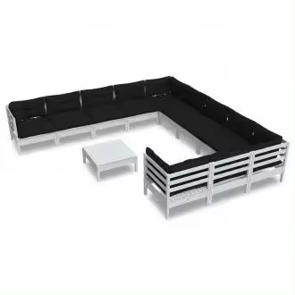 VIDAXL 3097026 conjunto de muebles modernos para jardines exteriores fabricado en pino blanco vida xl - 1