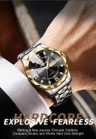 Reloj De Hombre BINBOND Lujo Resistente Al Agua Con Luminiscencia Fecha Día De La Semana Acero Inoxidable Quart Reloj Masculino - details 1
