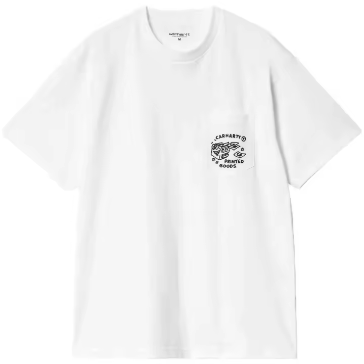 Camiseta de Manga Corta Carhartt WIP Fragments para hombre en color blanco - 1