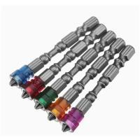 Juego De 5 Piezas De Bits De Destornillador Magnético PH2 Tamaño 1/4 Hexagonal Para Destornillador Eléctrico Y Drywall Acero De Aluminio Cromo Magnético No Slip - details 3