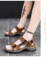 Sandalias De Verano Para Hombre En Cuero Genuino Gladiador Cómodas Para Playa Y Exteriores Tallas 38-46 Cierre Con Hebilla - details 13