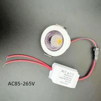 Spotlight LED Mini Revestido COB 3W Para Techo Armario Cocina Decoración De Loft Luz De Bajo En AC110V/220V DC12V - details 7