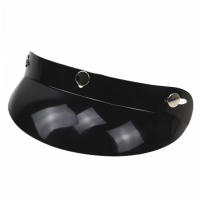 Visera Universal Negra Para Casco De Motocicleta Con 3 Botones Protección Solar Y Sombrilla Antigolpes Material De Poliéster - details 5