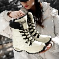Botas De Invierno Para Mujer Con Plataforma Y Forro De Peluche Botas Altas Impermeables Cómodas Y Cálidas Para Outdoor - details 1