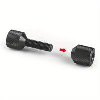 Juego De 2 Piezas De Almohadillas De Agujero Accesorios De Localización De Agujeros Duraderos Herramienta De Alineación De Flanqueado Fácil Instalación Negro 6061 Aluminio Práctico - details 2