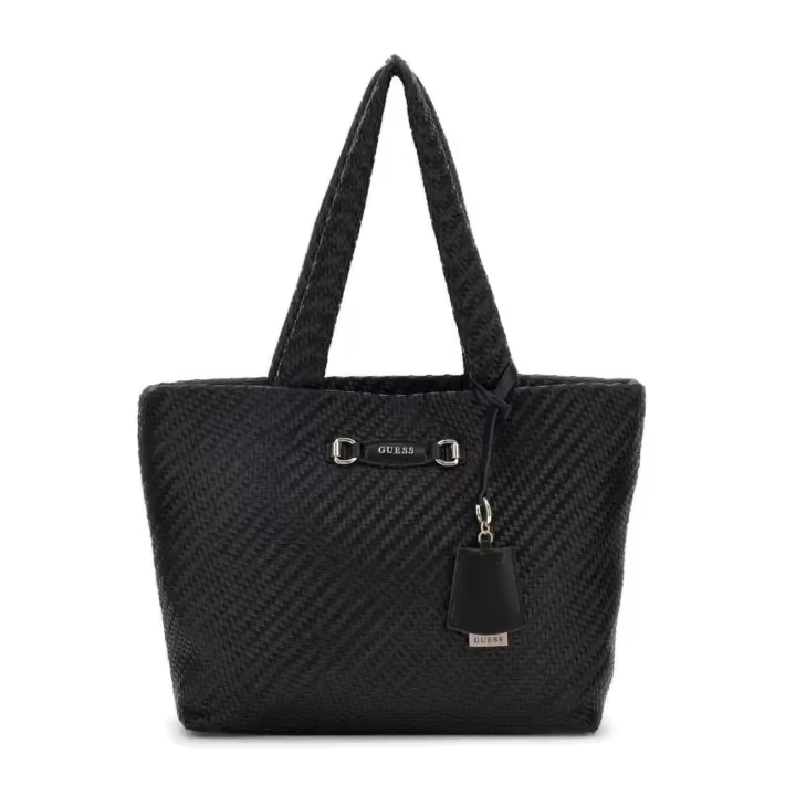 Bolso de hombro Guess Francy tote negro para mujer - 1